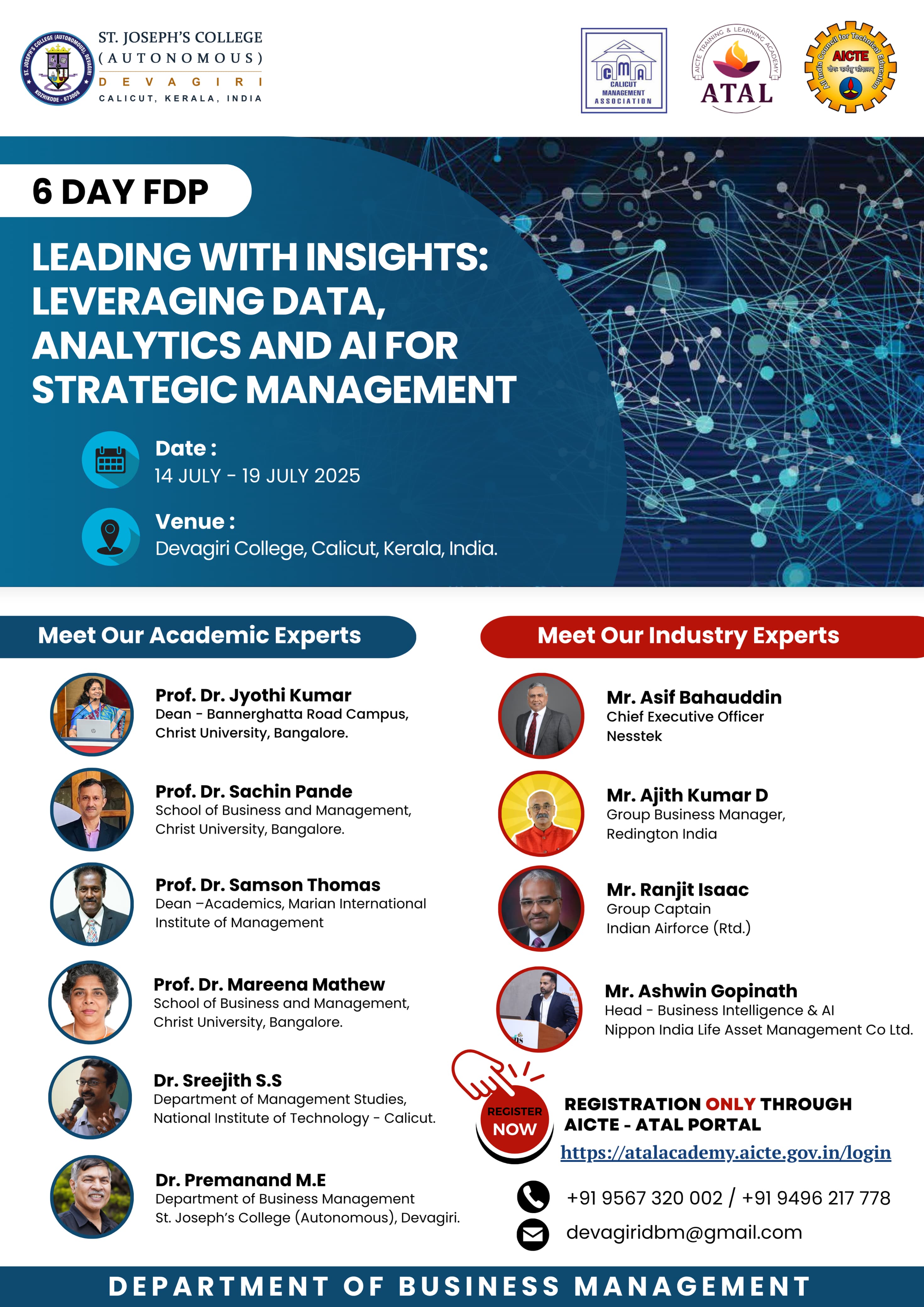 6 DAY FDP LEADING WITH INSIGHTS: LEVERAGING DATA, ANALYTICS AND AI FOR STRATEGIC MANAGEMENT
